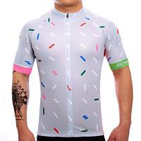 Cycling Jersey Men\'s Short Sleeve Bike Jersey Quick Dry Breathable Sweat-wicking Coolmax LYCRA Classic Summer