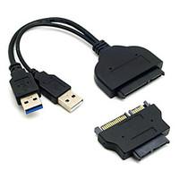 cy double usb 30 cable with micro sata adapter