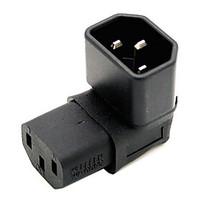 CY IEC 320 Male C14 to Turnup Female C13 Power Extension Adapter