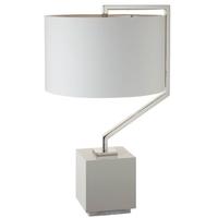 Cyclone Nickel Tg Table Lamp with Shade