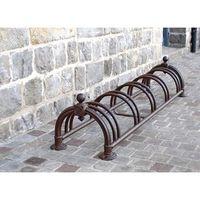 CYCLE RACK \'VERSAILLE\' BROWN - STEEL TUBE + CAST STEEL