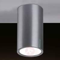 Cylindrical ceiling light Fokus, aluminium