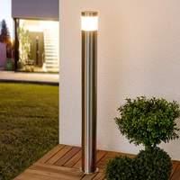 Cylindrical LED path light Belina, stainless steel