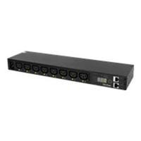 cyberpower 8 way 1u horizontal rackmount pdu w management c13 to c20