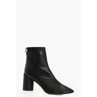 Cylinder Heel Sock Boot - black