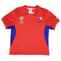 czech republic uefa euro 2016 poly training tee red kids