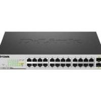 D-Link DGS-1100-26 26-Port Gigabit Switch with 2 SFP ports (fanless)