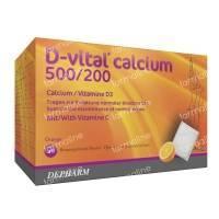 D Vital Calcium 500/200 Orange 40 St Bags