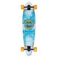 d street mehico mayan bamboo pintail complete longboard blue 36