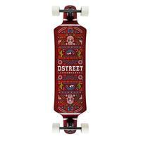 D-Street Mehico El Mexicana Drop Down Complete Longboard - Red 39\