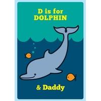 D is for Daddy | Personalised card for Daddy\'s