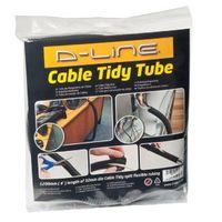 D-Line Black PVC Cable Tidy Tube