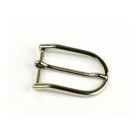 d shape metal buckle fastener silver