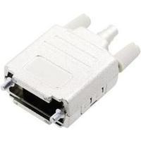 D-SUB housing Number of pins: 9 Plastic, metallised 180 ° Silver MH Connectors MHDPPK-M-09-K 1 pc(s)