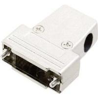 D-SUB housing Number of pins: 15 Plastic, metallised 180 °, 45 °, 45 ° Silver MH Connectors MHTRI-M-15-K 1 pc(s)