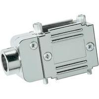 D-SUB adapter housing Number of pins: 9 Plastic, metallised 90 °, 90 ° Silver Provertha 77091M 1 pc(s)