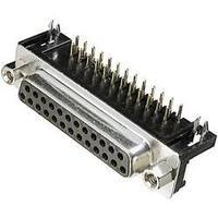 d sub receptacles 90 number of pins 25 soldering assmann wsw a df 25 a ...