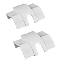 D-Line ABS White Cable Outlet Pack of 2