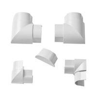 D-Line ABS Plastic White Value Pack (W)50mm Pack of 5