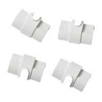 D-Line ABS Plastic White Trunking Accessories (W)22mm Pack of 4