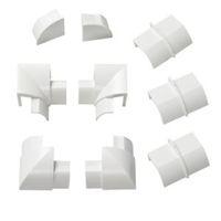 D-Line ABS Plastic White Value Pack (W)30mm Pack of 9