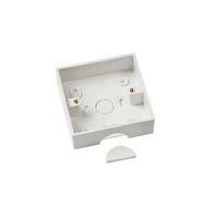 D-Line ABS Plastic White Socket Box (W)90mm Pack of 1