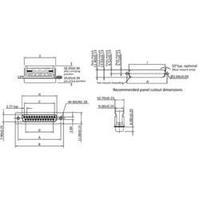 D-SUB receptacles 90 &Acirc;&deg; Number...