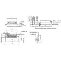 D-SUB receptacles 90 &Acirc;&deg; Number...
