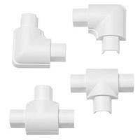 d line abs plastic white mini trunking accessories w30mm pieces of 4