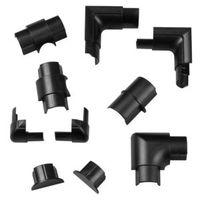 D-Line ABS Plastic Black Trunking Accessories (W)30mm Pieces Of 10