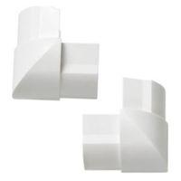 D-Line ABS Plastic White External Bends (W)40mm Pieces Of 2