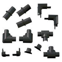 d line abs plastic black trunking accessories w16mm pieces of 13