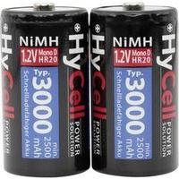 D battery (rechargeable) NiMH HyCell HR20 3000 mAh 1.2 V 2 pc(s)