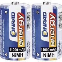 D battery (rechargeable) NiMH Conrad energy HR20 11000 mAh 1.2 V 2 pc(s)