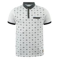 d code class printed polo shirt