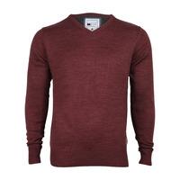 D-Code Brompton red v neck jumper