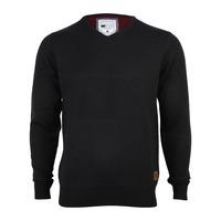 D-Code Brompton navy blue v neck jumper