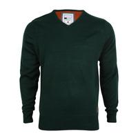 D-Code Brompton green v neck jumper