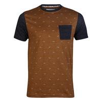 D-Code Oxford Crew Neck T-Shirt in Acorn