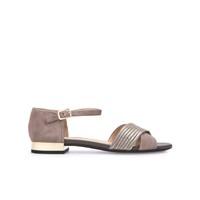 D Wistrey Sand B Leather Sandals