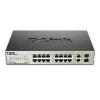 D-link Des-1018mp 18-port Poe Fast Ethernet Unmanaged Switch (16 X 10/100 Ports/ 2 X 1000base-t/sfp Combo Ports)