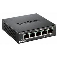 D-Link DES-105/B 5 Port 10/100 Metal Housing Desktop Switch UK Plug