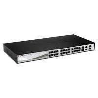 d link des 1210 28 24 port smart switch with 2 gigabit ports and 2 com ...