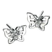 D FOR DIAMOND Kids Filigree Butterfly Earrings