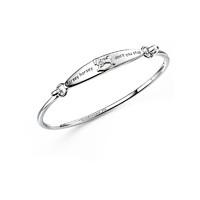 d for diamond girls silver horsey horsey bangle