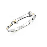 d for diamond girls silver and gold plated wish upon a star bangle