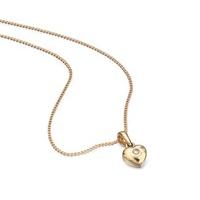 d for diamond girls 9ct gold heart pendant