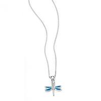 d for diamond sterling silver diamond blue enamel dragonfly pendant p4 ...