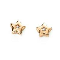 d for diamond silver gold plated diamond star stud earrings e5008