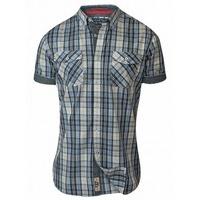 D555 Men\'s Fidel King Size Short Sleeve Check Shirt